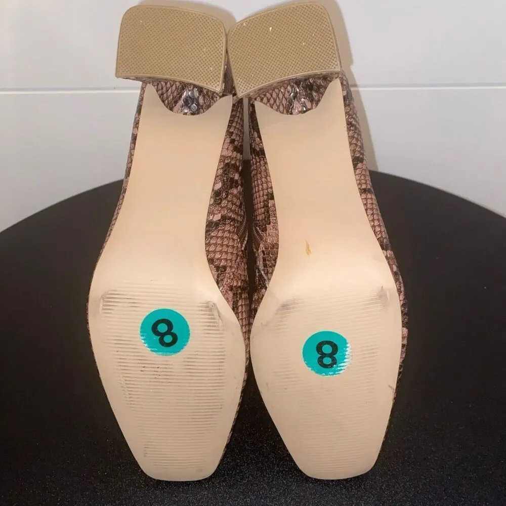 Steve Madden Woman HARL Animal Print Bootie Size: 8M